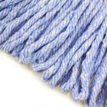 String Mop Heads Heavy Duty Commercial Grade Blue Cotton Looped End Wet Industrial Cleaning Mop Refills (1, Medium) - 4 Pieces Pack - View 4