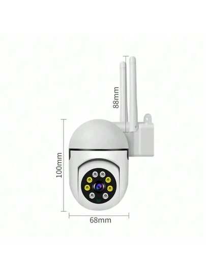 1pc/ 1080P HD Security Camera, Wireless WiFi Connection, App Control, Motion Audio Alert, Night Vision, Wand Mounted, Indoor/Outdoor Home Security, Spotlight Siren, USB Powered view 11