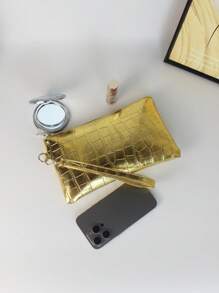 Crocodile Pattern Women's Wallet, Casual Women's Clutch Bag, Fashionable Retro Phone Bag, Handbag, Coin Wallet, Evening Bag, Prom Bag For Party