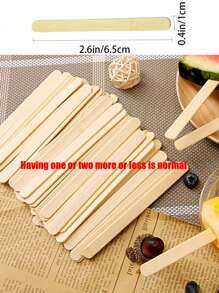 50 piezas de palos de paleta de madera, sencillos y prácticos, multifuncionales (es normal que haya uno o dos talla grande o menos) - muchos - Ver 12