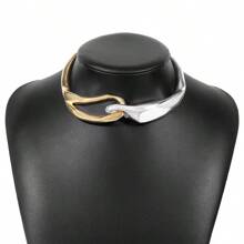 Fashionable Versatile Exaggerated Punk Style Abstract Geometric Choker Necklace - Multicolor - View 2