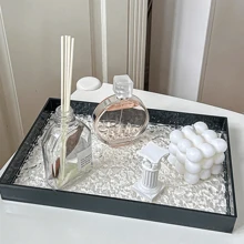 1 khay lưu trữ, kệ khay lưu trữ phụ kiện mỹ phẩm, khay lưu trữ để bàn phòng tắm phòng ngủ - Trong sáng - Xem 4