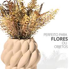 Decorative Handmade Vase Ball M In Mineral Resin - 13 Cm - 白色 - 查看 6