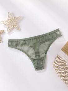 5 条装 女士夏季无缝蕾丝丁字裤性感低腰内裤舒适透气内衣内裤