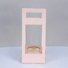 1 pieza Caja de regalo con plantas verdes y flores de color beige, Caja de regalo con planta en maceta blanca, Bolsa plegable de color rosa, Arreglo floral de rosa y clavel como empaque de regalo
