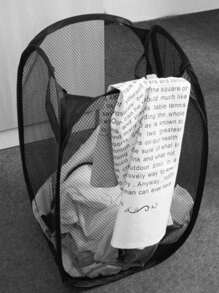 1 件黑白可折叠洗衣篮，带手柄和侧袋，大容量弹出式洗衣篮