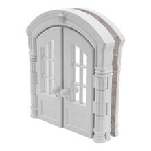 YUNRUX 180° Opening And Closing Cat Door Cat Door For Outside Door Cat Flap Inside Door - White - View 10