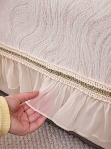 1 件豪华四季通用沙发座垫套，现代简约雪尼尔防尘防滑时尚沙发套，温暖、防褪色、不脱落，适用于卧室、办公室、客厅、L 型沙发 1/2/3/4 座 - 卡其色 - 查看 7