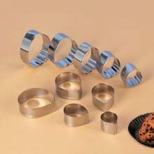 5pcs Stainless Steel Peony Cutter,Flower Cutter Fondant Cookie Flower Sugarcraft Making Tools For Wedding,Birthday Cake Decorating - Peony - View 4