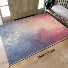[Crystal Velvet 700g/㎡ Dotted Bottom 5mm Thick] 1 Pc Bohemian Style Area Rug, Solid Color Carpet, Soft Non-Slip Washable Rug For Indoor Outdoor Living Room Bedroom Kitchen Office Home Decor Corridor Runner Back To School