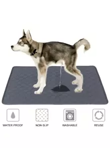 Reusable And Washable Pet Pee Pads - 4-Layer Waterproof & Absorbent, Dog/Cat Training & Housebreaking Pads For Small/Medium/Large Pets, Keep Your Pets Dry And Comfortable - Grey - View 2
