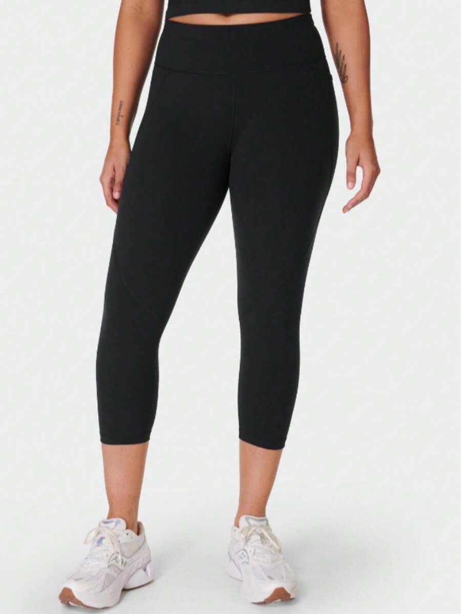 Sweaty Betty Power Cropped Workout Leggings - Black - View 1