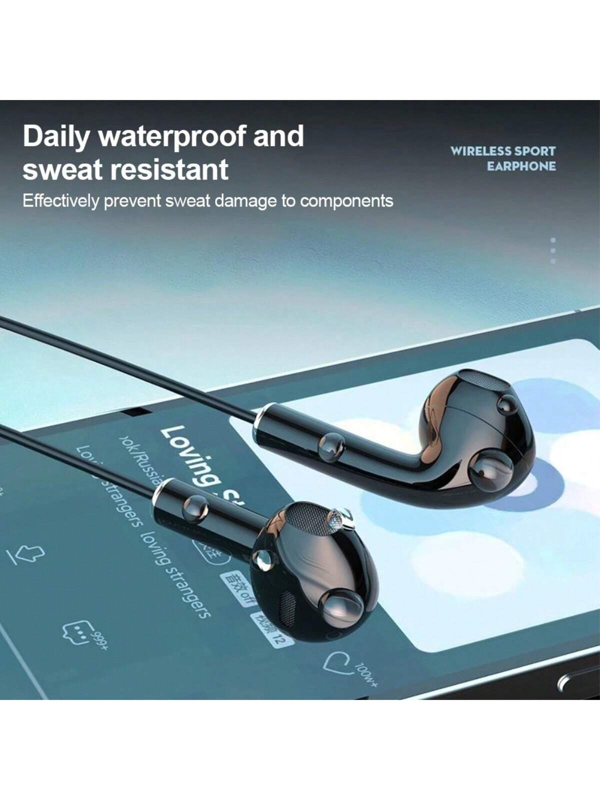 سماعات أذن رياضية بلوتوث 5.3 بإستيريو وميكروفون –...