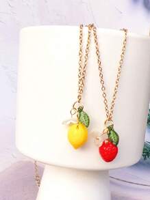 2 piezas Pendientes originales de gota con limón lindo y flor de resina para uso diario de la mujer, regalos para San Valentín, mamá, madre, Día de la Madre