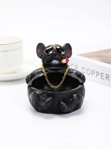 1pc Dog Design Ashtray, Modern Animal Design Home Ashtray For Household, Back To School Supplies