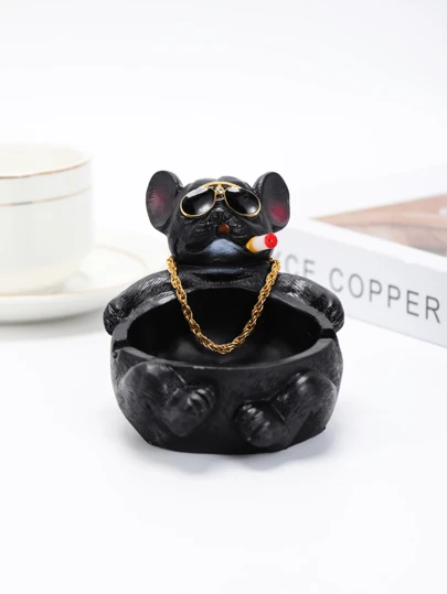 1pc Dog Design Ashtray, Modern Animal Design Home Ashtray For Household, Back To School Supplies