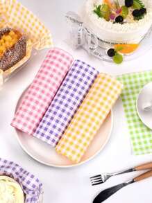 20 Stücke bunte Dopamin-gemusterte fettresistente Lebensmittelpapiere, die zum Backen von Desserts wie Kuchen, Keksen, Sandwiches und für die Auskleidung von Küchenluftfritteusen verwendet werden können