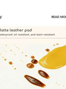 [Anti-Pollution] Extra Large Anti-Pollution Desk Mat - Easy-To-Clean PVC Desktop Protective Pad - Ideal For Home Decor, Office And Study Room - Student Desk Mat, Children's Writing Desk Surface Protector, Computer Office Desk Cover - Black - View 2