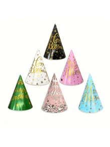 6/10pcs Party Photo Prop Caps, Birthday Party Hats, Party Supplies, Party Decoration, Fun Party, Happy Birthday