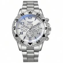 1pc New Arrival Men's Watch, Quartz Watch With Faux Chronograph Dial, Stylish And Sporty Large Dial - Multicolor - View 16
