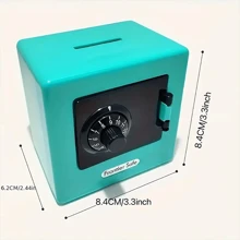 1PC Mini Metal Piggy Bank Creative Deposit Box, Key Gift Birthday - Multicolor - View 7