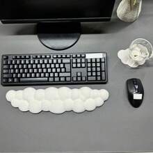 Keyboard Wrist Rest + Cup Holder, Extended Wrist Rest With Non-Slip Base, Ergonomic Memory Foam Gel PU Bottom Pad To Relieve Typing Pain, Suitable For Office, Gaming, Home Computer Use - Same Style, Multiple Colors - View 3