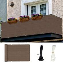 Ecran de confidențialitate pentru gard, țesătură de plasă pentru parbriz, umbrire în aer liber rezistentă la curte, ecran de gard de confidențialitate cu oeje, acoperire pentru gard de parbriz în aer liber Ecran de confidențialitate Blocaj UV pentru curte