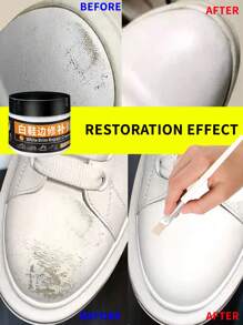 White Leather Repair Kit, White Leather Recoloring Balm, Leather Dye - Restore & Renew Scratch, Faded And Aged Leather & Vinyl Couches, Boots, Car Seats Or Leather Furniture…