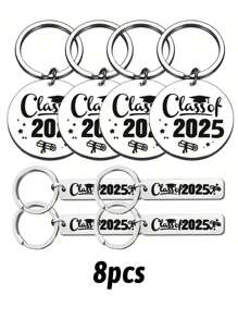8pcs 2025 Graduation Gifts, Key Chain Pendants, Party Gifts, Happy Graduation - Multicolor - View 12