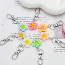 7 móc khóa hoa sứ nhiều màu sắc dễ thương ngẫu nhiên cho nam và nữ, mặt dây chuyền hoa sứ bằng nhựa với kim loại hợp kim, móc khóa có móc cài hình tôm hùm, bộ móc khóa đựng thẻ quà tặng sinh nhật trang trí cho túi xách và chìa khóa xe hơi phụ kiện ô tô túi xách mặt dây chuyền trường học Goth Y2k - Nhiều màu - Xem 3