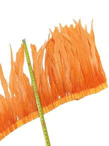 2Meters Colorful Rooster Tail Feathers Trims 23-30cm /9.2-12inches Pheasant Feather Fringe Ribbon For Carnival Plumes Decoration Rooster Pheasant Tail Feathers Plumes DIY Headdress Halloween Wedding Christmas Craft Supplies Accessories