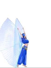 1pc Adult Belly Dance Wings, Dance Performance Cape/Prop Cape For Various Party Festival Performances/Does Not Include Telescopic Sticks