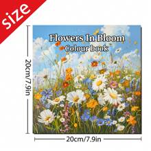 Creative Coloring Book With Mountains And Rivers As The Theme, 20 Pages 7.9X7.9 Inches Adult Coloring Book, Beautifully Designed, Improves Concentration And Keeps Away From Mobile Phones, Relieves Stress And Inspires Creativity, And Is An Original Gift For Holiday Birthday Parties. - A - View 2