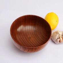 Ciotola di legno vintage per i pasti casalinghi, ciotole per riso per adulti, ciotole di legno antiscivolo, ciotole per yogurt, ciotole per minestre piccole, personalizzate
