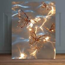 DIY Adult Acrylic Paint By Number Oil Painting Kit - Frameless Modern Abstract Floral Design, Come With Paint And Brushes, Perfect Craft For Beginner To Relieve Stress, Ideal Home Decor And Unique Gift