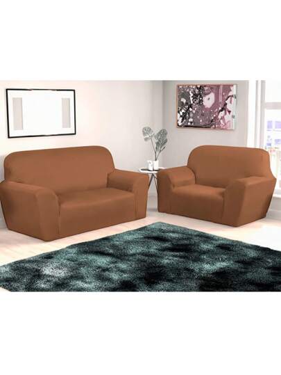 Jogo De Capa De Sofá Coladinha 3 e 2 Lugares em Malha Gel