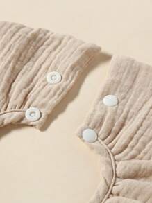3 pièces/set bavoirs ronds pour bébé, bavoirs d'écoulement pour nouveau-nés, bavoirs d'alimentation absorbants en coton pour bébé