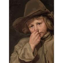 1 件趣味浴室厕所海报蒙娜丽莎和戴珍珠项链的女孩带卷纸帆布印刷品墙壁艺术适用于家居装饰无框架 - 彩色 - 查看 19