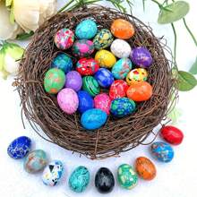 5/15/30pcs Assorted Natural Polished Stone Eggs - Bulk Gemstones For Easter Decor And Home Accessories - Vibrant Colors, Unique Shapes And Smooth Texture - Multicolor - View 2