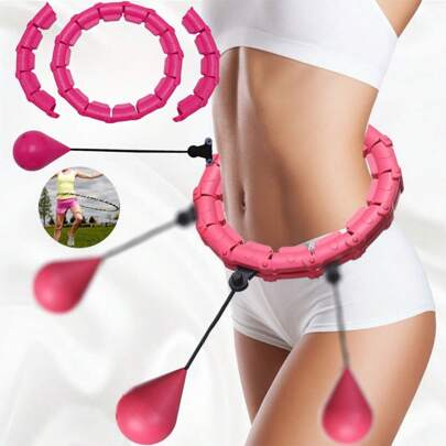 1pc ,Smart Weighted Rings, Fitness Weight Loss Gear With Detachable Knots, Workout (Without Sand) Gym Accessories, Exercise Hoop