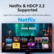 VENTION 4K USB C 转 HDMI 线，仅 Type-C 转 HDMI，支持 &HDCP 2.2 音频和 3D 视频同步，兼容显示器、投影仪、平板电脑、手机、笔记本电脑、电视 - 黑色 - 查看 4