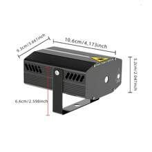 Emslaser 1 件铝合金红绿激光灯带支架，语音控制迪斯科球舞台灯适用于派对装饰、室内聚会、舞蹈、生日、圣诞节、酒吧、俱乐部 - 07滿天星雷射燈黑殼 - 查看 9