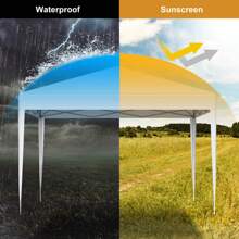 LOEFME 2x2m/3x3m Heavy Duty Gazebo Marquee Pop-Up Outdoor Garden BBQ Party Tent Furniture - White - View 5