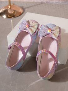 1 Pair Girls Floral Cute Princess Performance Shoes, Suitable For Spring & Summer