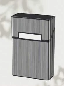 1pc Customized Metal Cigarette Case With Name Engraving, Personalized Gift For Loved Ones, Family, And Friends - Multicolor - View 8