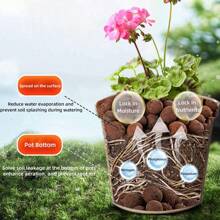 Perlas de arcilla expandida premium, Leca, perlas de arcilla, ideales para drenaje y soporte de crecimiento, aptos para jardinería, acuarios y decoración de plantas acuáticas, reutilizables, decoración de bonsái.