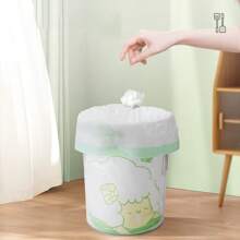 Bolsas de basura con cordón lindo, a prueba de rasgaduras, gruesas y extra gruesas para uso doméstico, sala de estar y cocina, bolsas de limpieza grandes