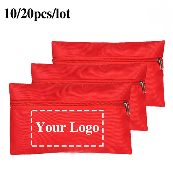 10/20pcs Set Red Customizable Logo First Aid Kit, Pandemic Prevention Health Pack, Home Medical Rescue Pack, Personalized Outdoor Emergency Portable Small Medicine Bag