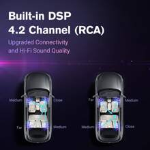 Haudio 10.1 Inch Double Din Universal  Car Stereo With CarPlay And Android Auto, Capacitive Touch Screen Radio With Mirror Link/WIFI Connective/1280P/EQ Audio/GPS/Bluetooth +Backup Camera,No Battery - 10.1 inch - 查看 5