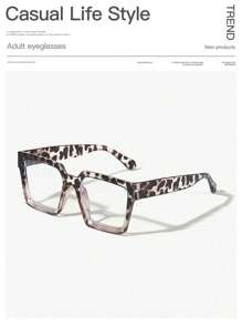 1 gọng kính thời trang nữ kiểu dáng vuông, chất liệu acrylic, phong cách Bohemian, thích hợp để đọc sách hàng ngày và đi làm. - Nhiều màu - Xem 12